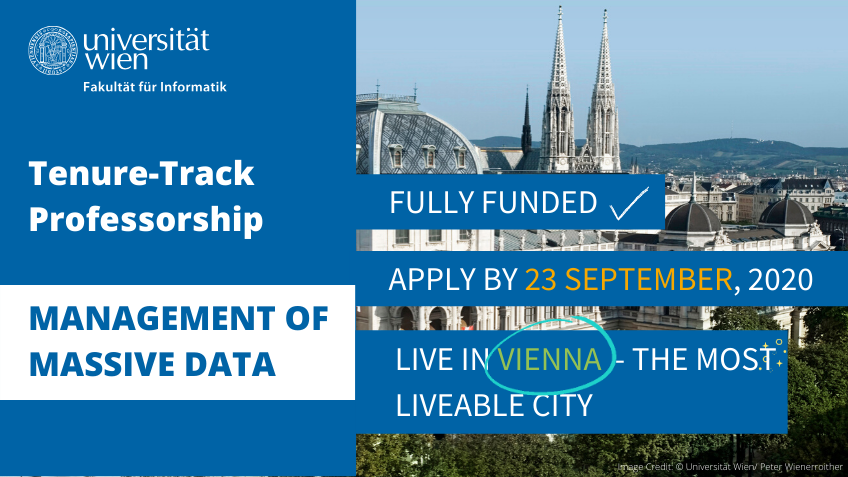 tenure track professorship massive data uni vienna